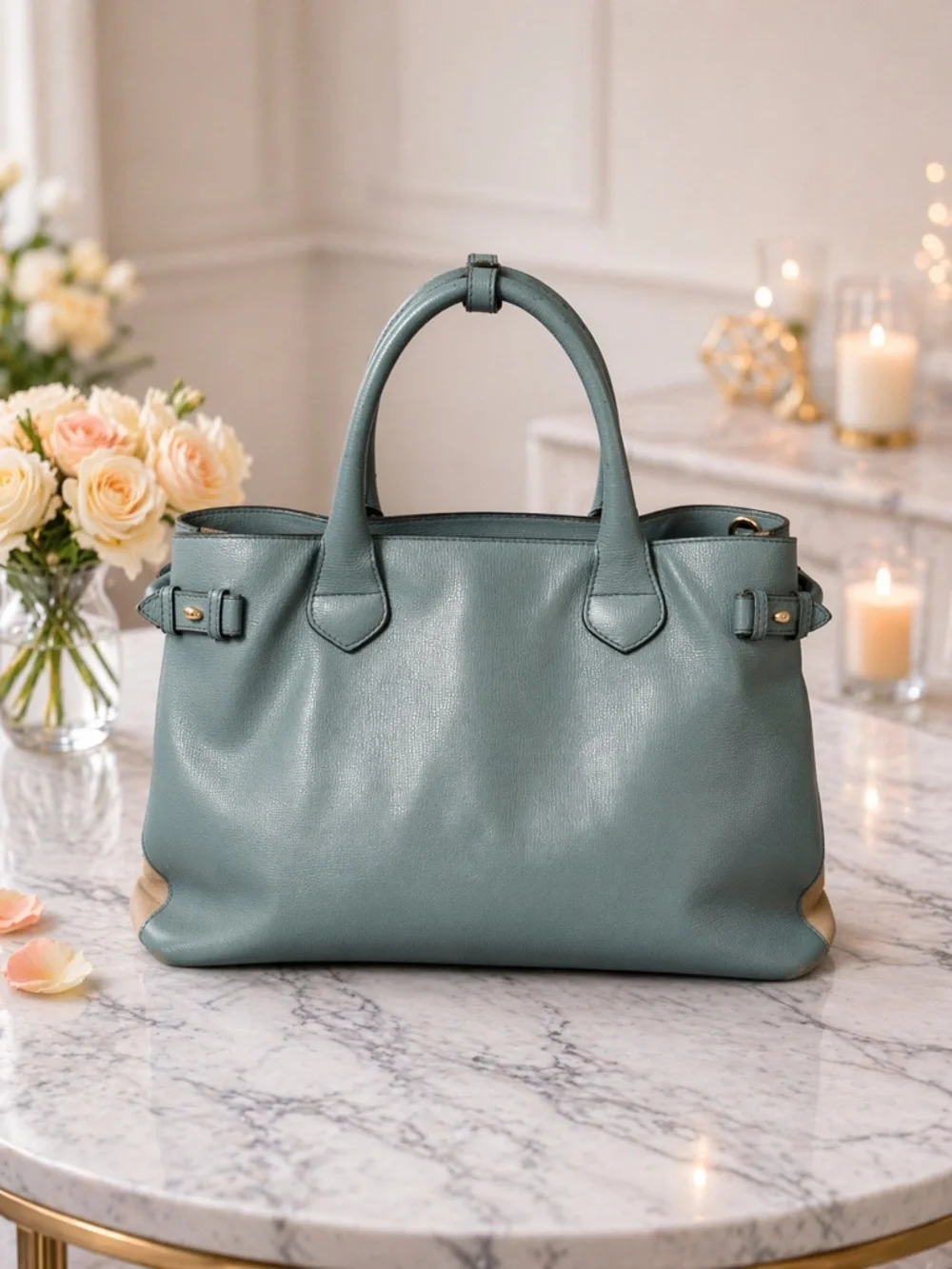Burberry Medium Banner Tote House Check